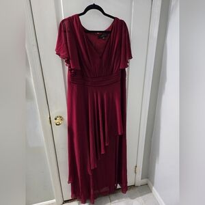 Ever Pretty Burgundy Maxi Dress